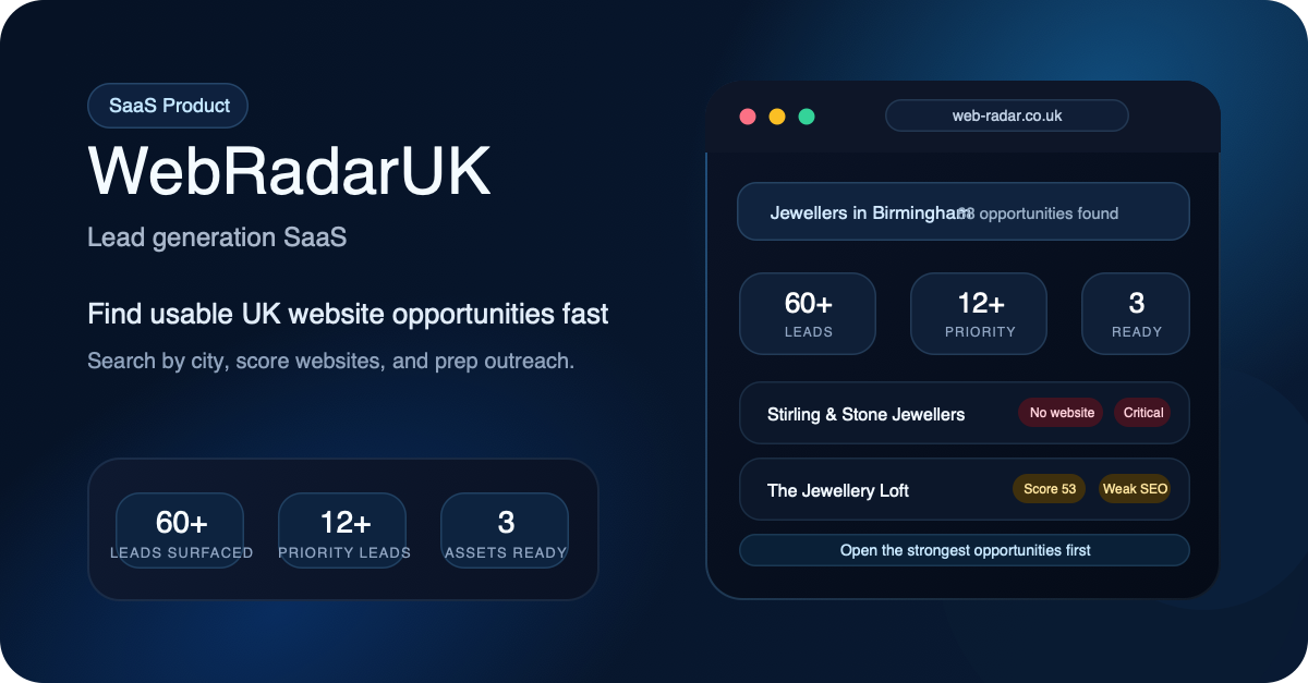 WebRadarUK product preview